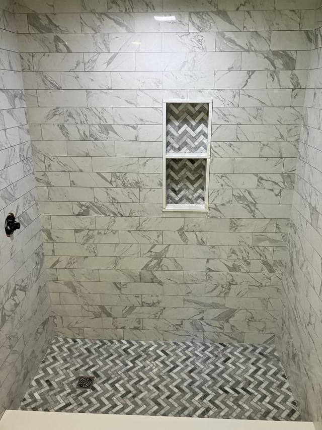 Marble Walk-in Shower